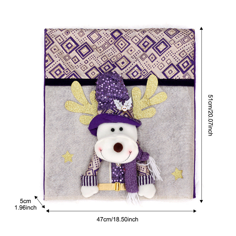 Fundas Navideñas para Sillas | Diseños de Papá Noel, Reno y Muñeco de Nieve