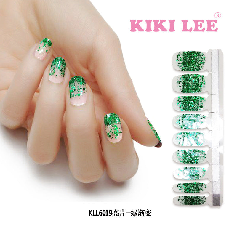 KIKILEE Stickers para Uñas: Pegatinas Completas con Efecto Esmalte y Brillo, Fáciles de Aplicar