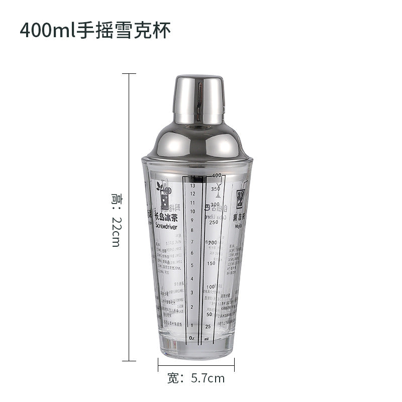 Set de Herramientas de Coctelera de Acero Inoxidable: Shaker, Jarras y Utensilios para el Hogar y Bar