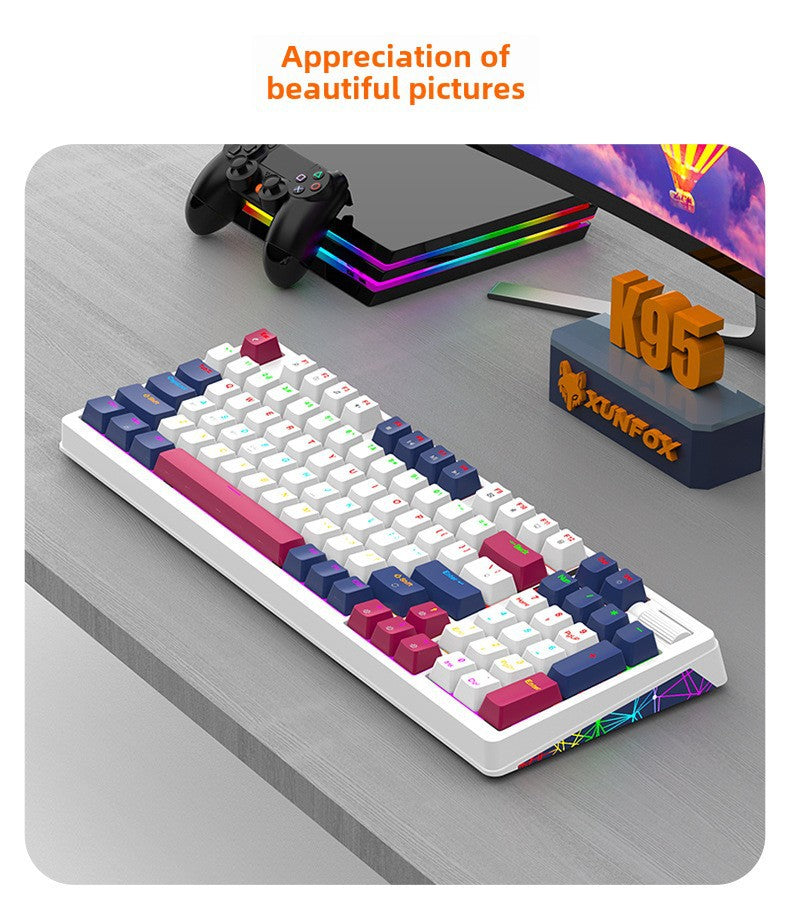Teclado Mecánico Inalámbrico K95: 2.4G, Bluetooth, Tres Modos, Hot-Swap, Estructura Gasket para Juegos