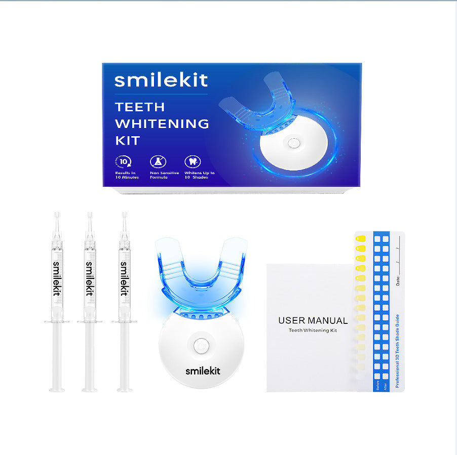 Teeth Whitening Gel Kit with Small Light: Effective Dental Whitening