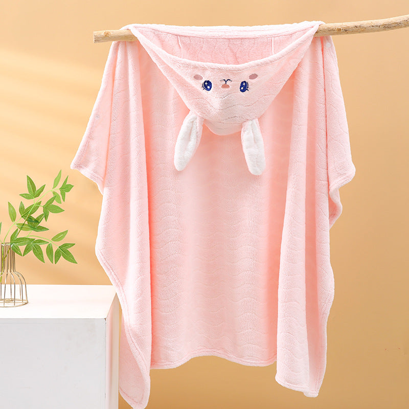 Toalla de Baño con Capucha para Niños de Secado Rápido con Diseños de Animales
