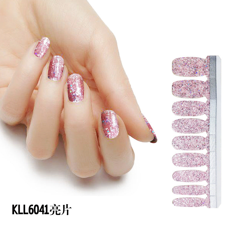 KIKILEE Stickers para Uñas: Pegatinas Completas con Efecto Esmalte y Brillo, Fáciles de Aplicar