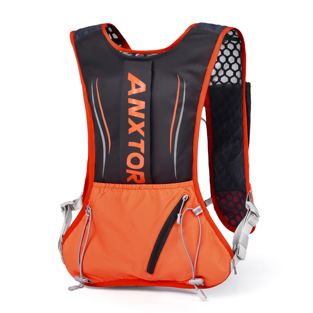 Mochila de Ciclismo y Senderismo: Mochila de 5L con Compartimento para Agua, Ideal para Maratones y Carreras de Aventura
