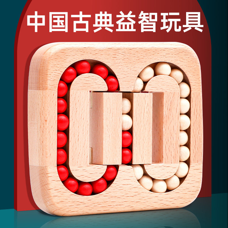 Juguete de Madera Laberinto de canicas y Rompecabezas de Ingenio