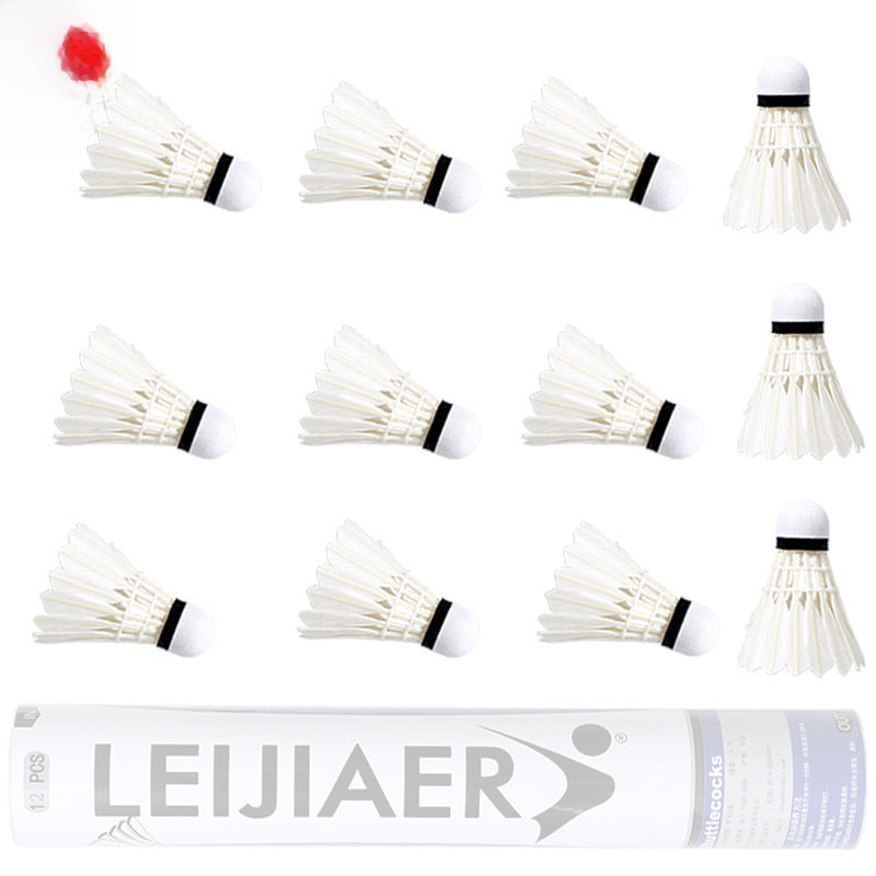 Volantes de bádminton resistentes para entrenamiento – Pack de 12 para uso recreativo