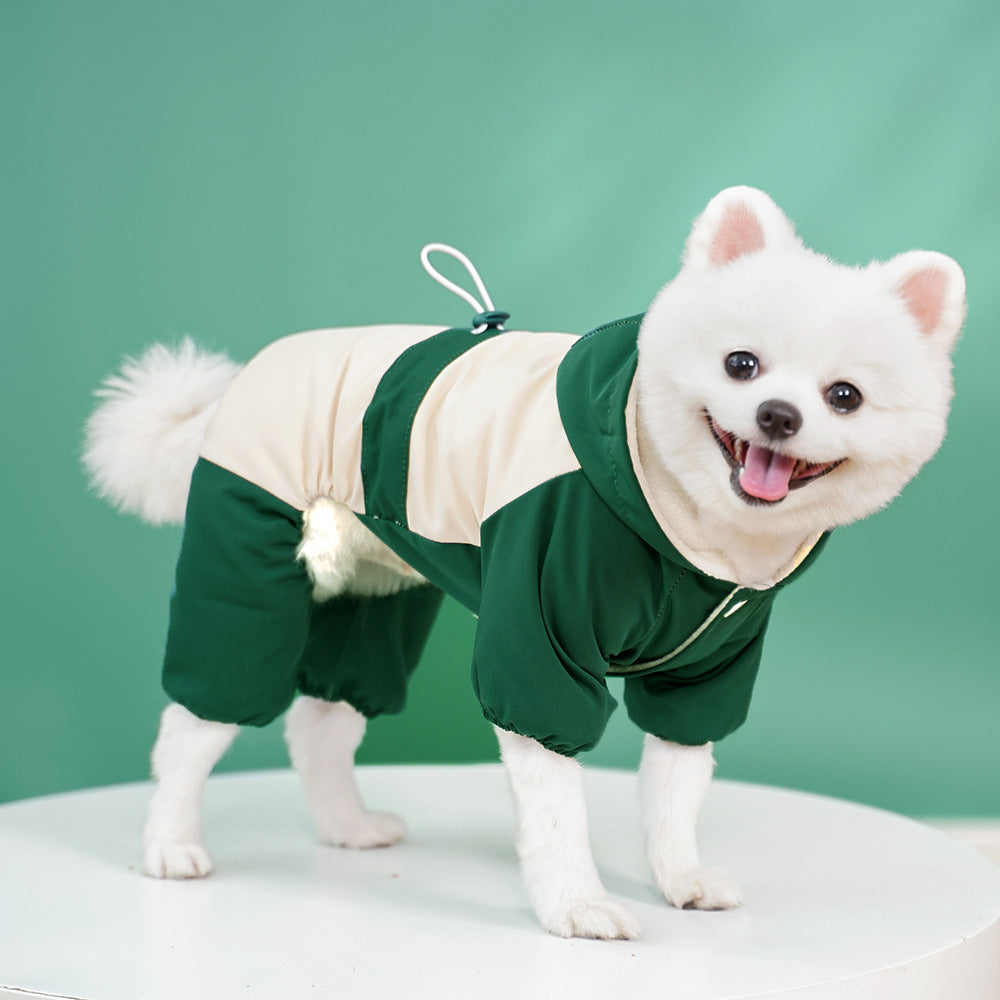 Abrigo Impermeable para Mascotas con Capucha – Ropa de Invierno para Perros y Gatos