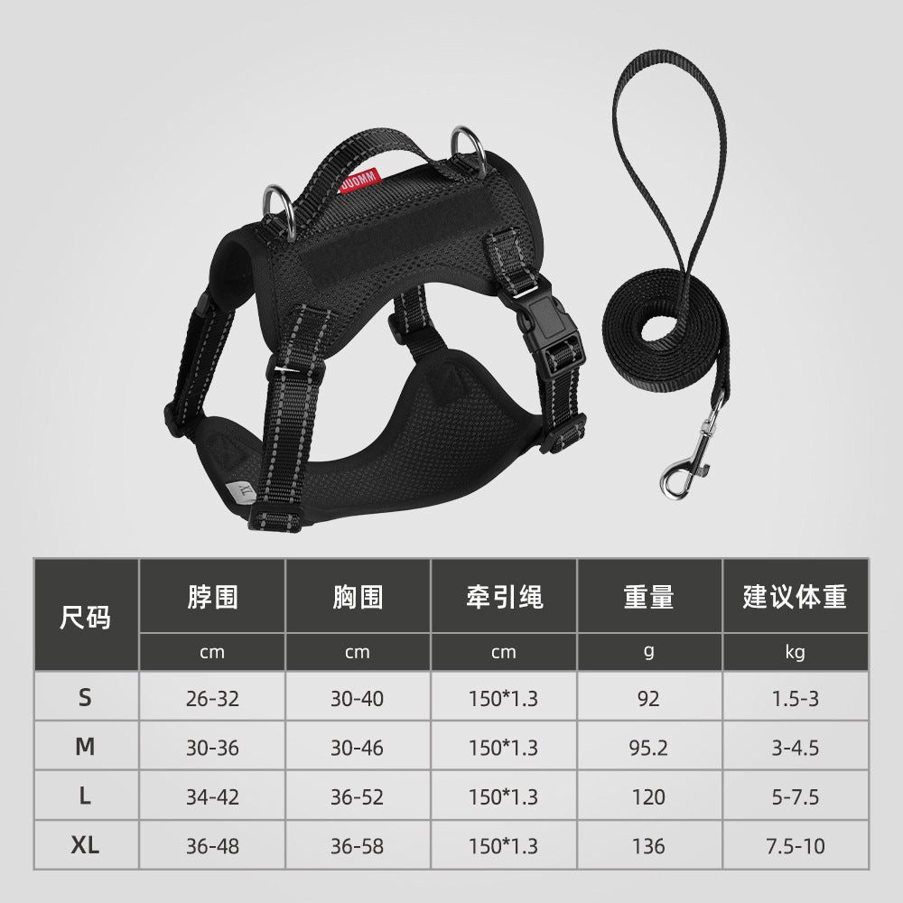 Arnés de perro cómodo y ajustable con correa incluida