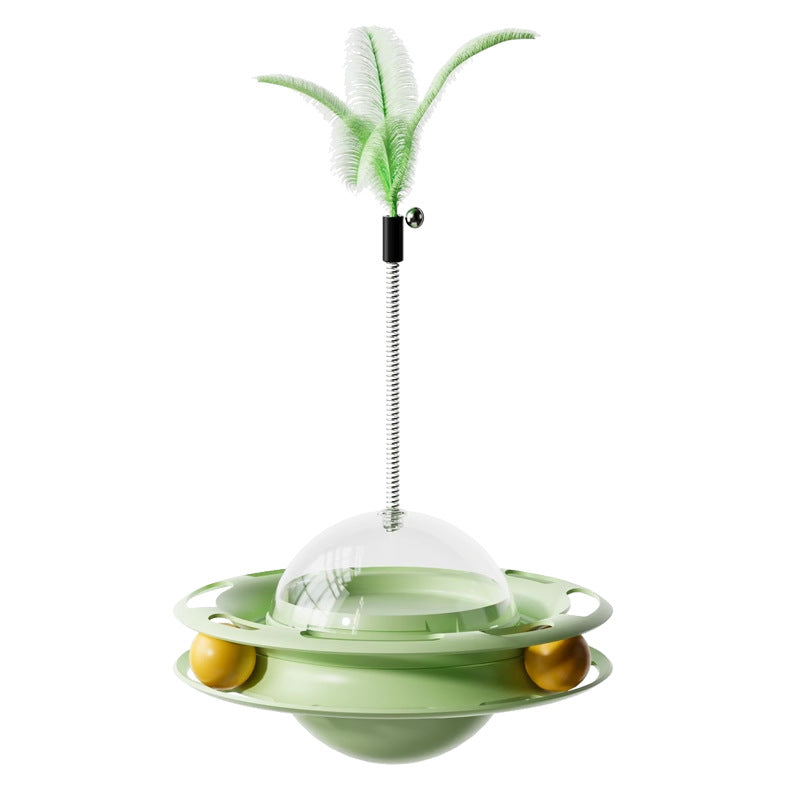 Dispensador de Comida para Gatos con Juego y Entretenimiento