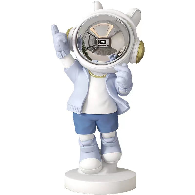 Figura de Astronauta Escuchando Música para Decoración