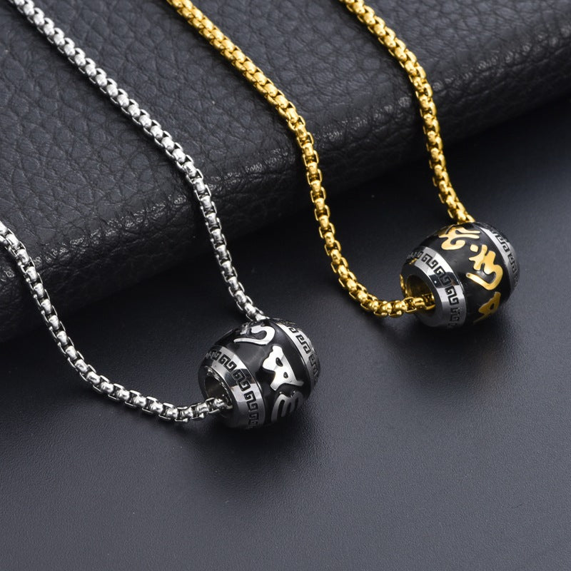 Collar de Mantra de las Seis Sílabas – Joyería Budista para atraer Energía Positiva
