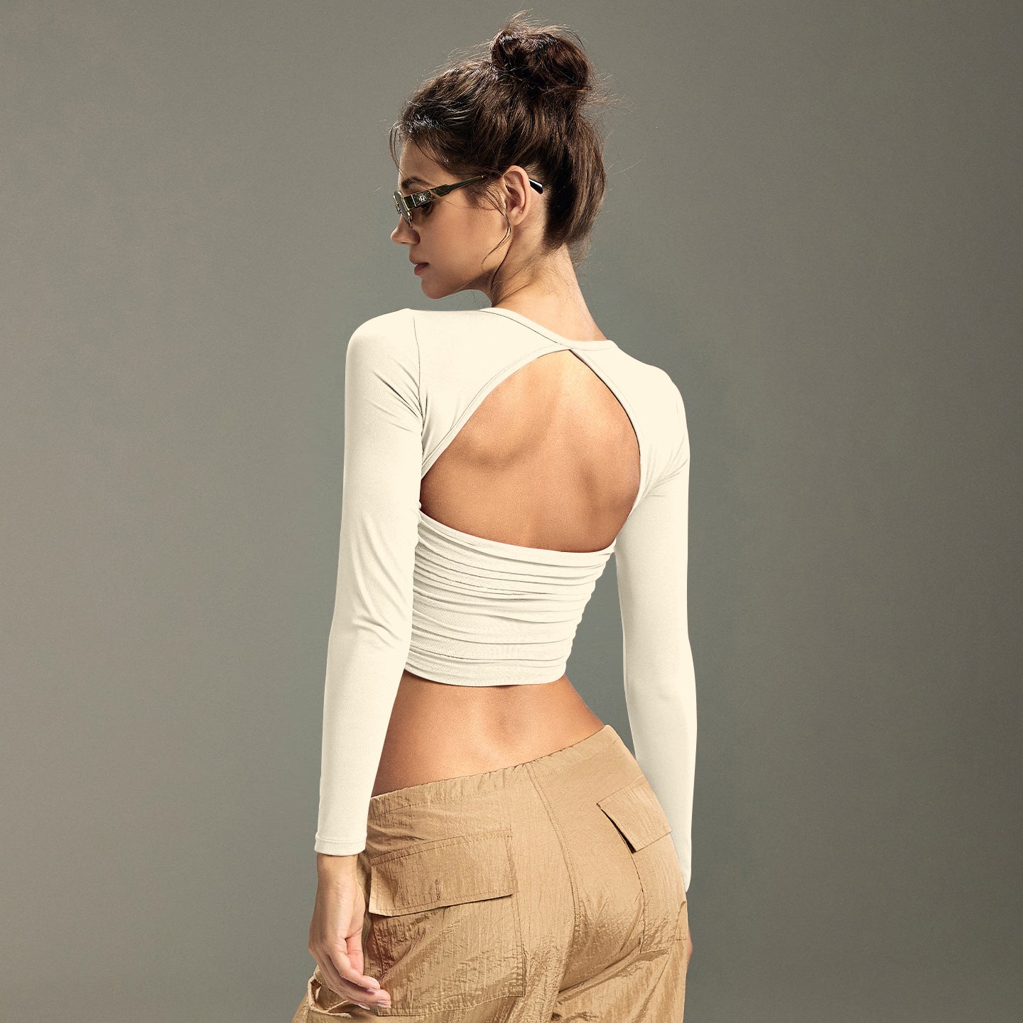 Top transpirable con espalda abierta