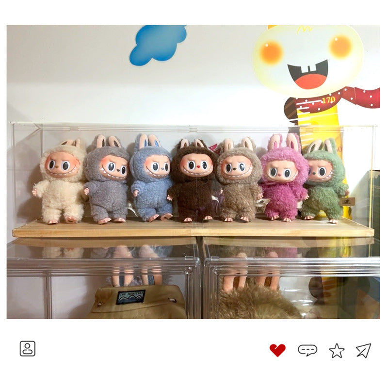 Caja de Exhibición Acrílica para Muñecos Labubu – Almacenamiento y Organización de Coleccionables