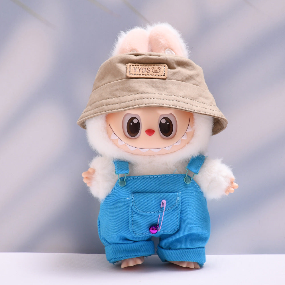 Set de Peto Multicolor con Bolsillos Labubu: Compatible con Labubu, Set de Ropa y Accesorios para Muñecas de 17cm, Complementos para Labubu (Muñeca no incluida)