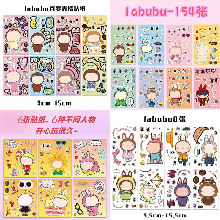 Stickers Educativos para Niños – Pegatinas Labubu Interactivas