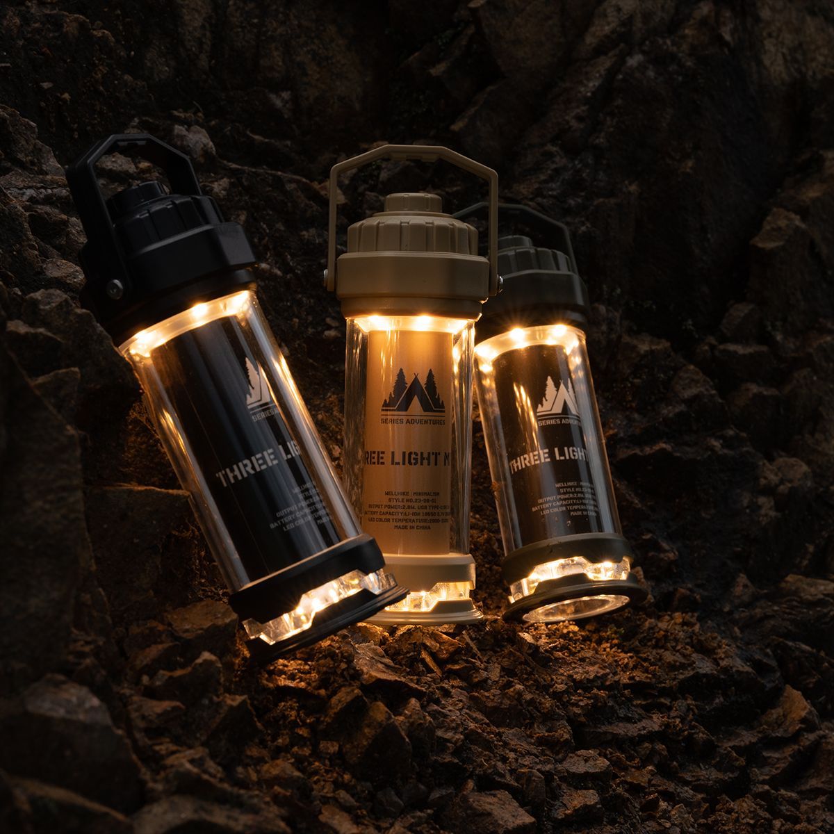 Lámpara de Camping Recargable USB – Luz LED Portátil para Tienda y Actividades al Aire Libre