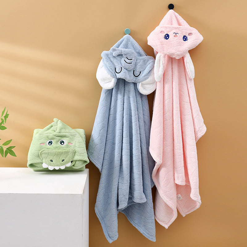Toalla infantil de secado rápido con capucha