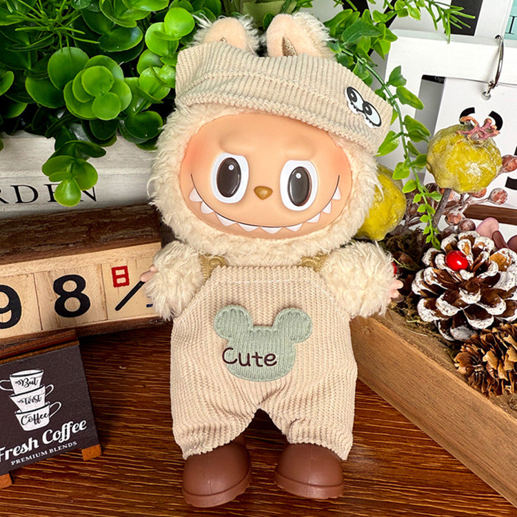 Playeras Streetwear para Muñecos Labubu – Ropa Urbana para Muñecas de 17cm (Muñeca no incluida)