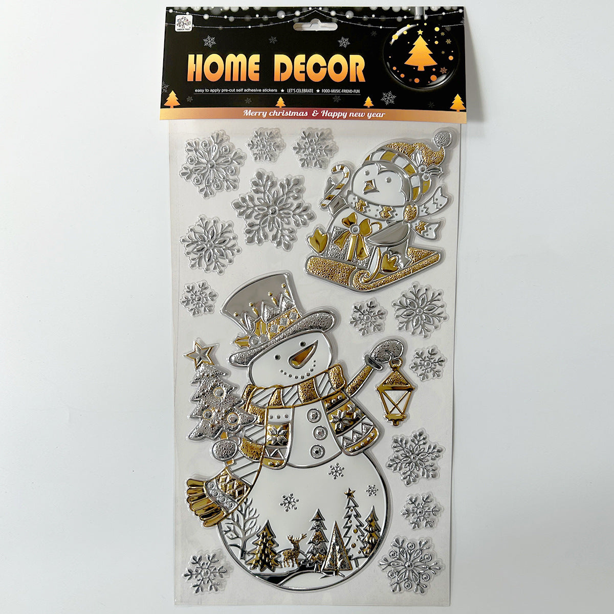 Stickers Navideños 3D para Pared y Ventana: Decoración de Navidad en Varios Diseños