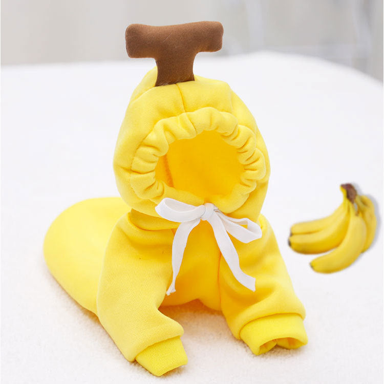 Suéter de Mascotas con Capucha Diseño de banana