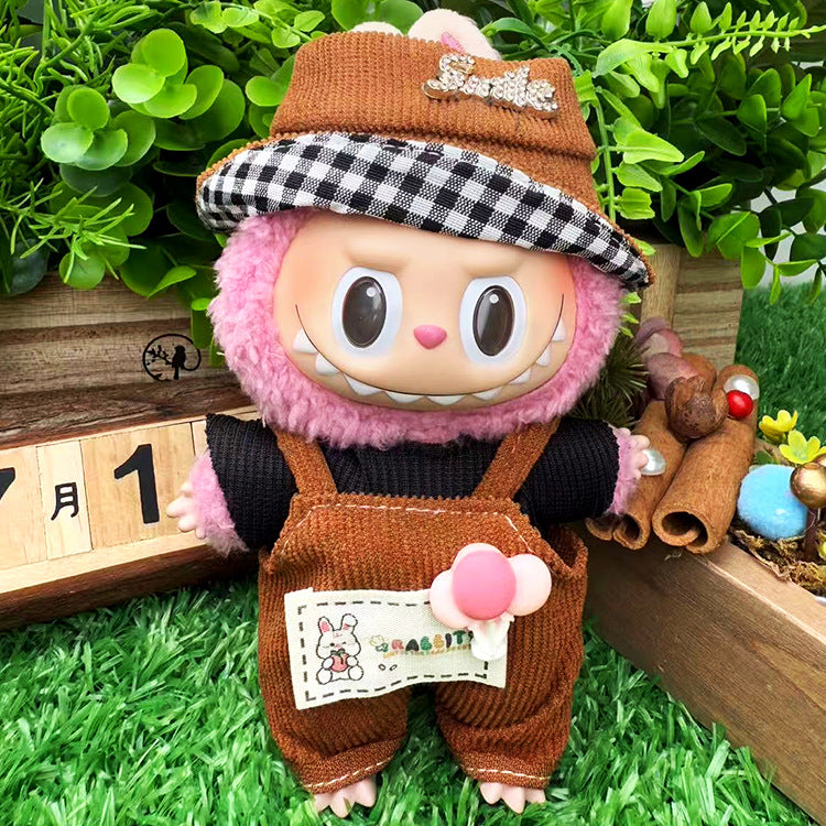 Playeras Streetwear para Muñecos Labubu – Ropa Urbana para Muñecas de 17cm (Muñeca no incluida)