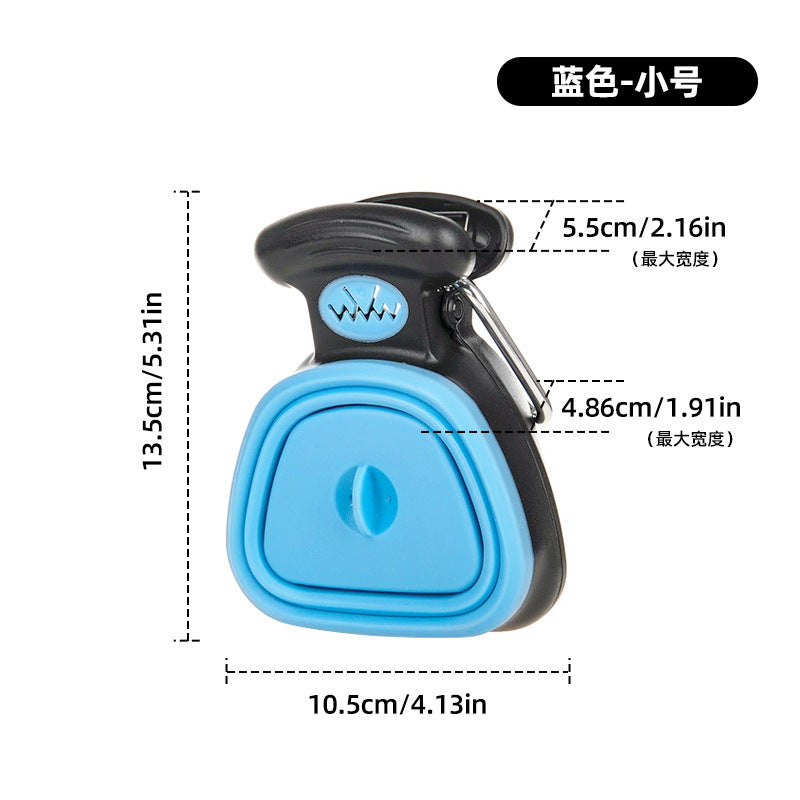 Recogedor de Heces Portátil para Mascotas | Plegable con Bolsa de Basura