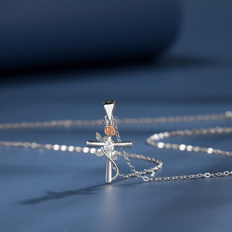 Cadena de Plata 925 con Cruz para Mujer – Varios Diseños Disponibles