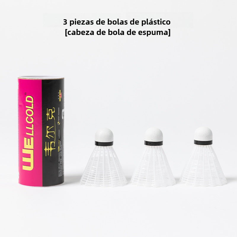 Volantes de bádminton al aire libre: Set de 3, 6 o 12 unidades, alta elasticidad y resistencia para entrenamiento y competición