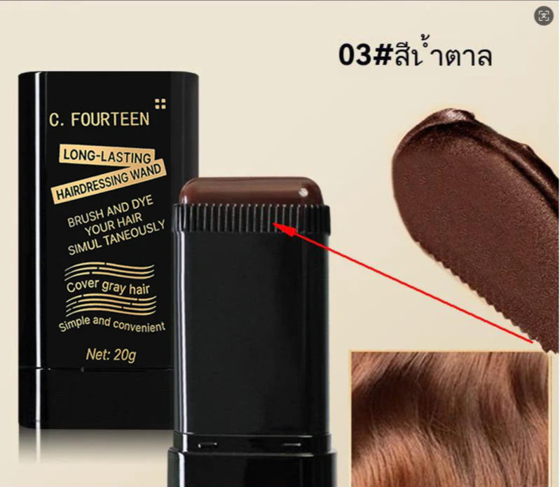 Barra de Tinte para Cabello — Cubre Canas Temporalmente