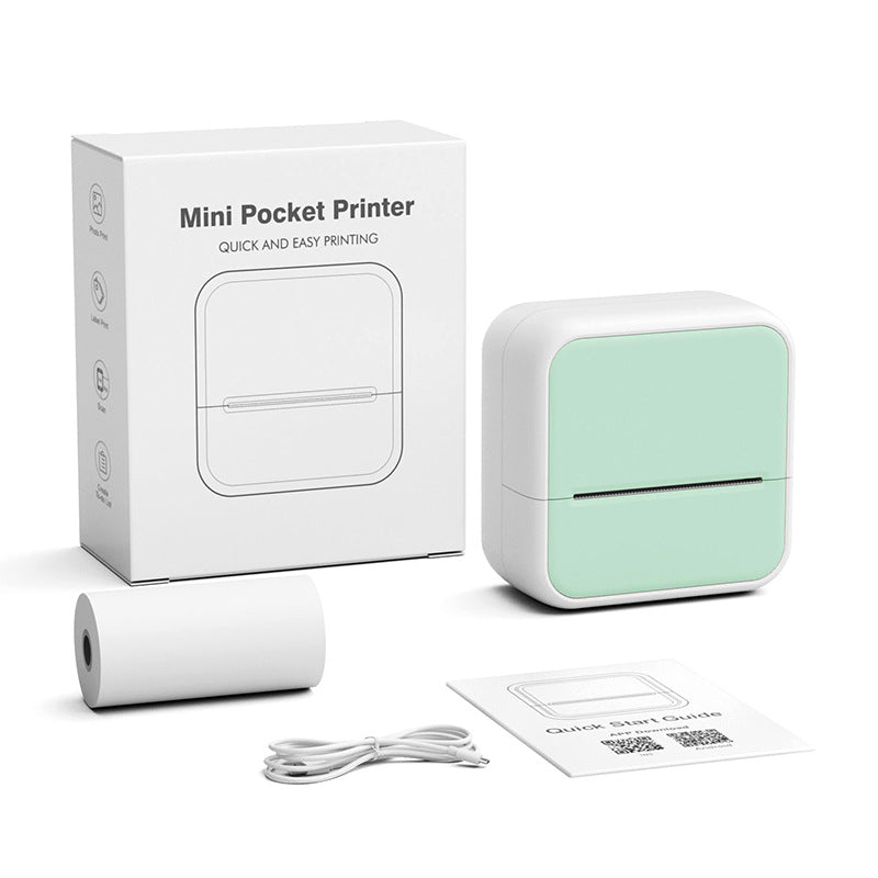 Portable Bluetooth Label Printer: Barcode, Sticky Labels, Commercial & Home Use