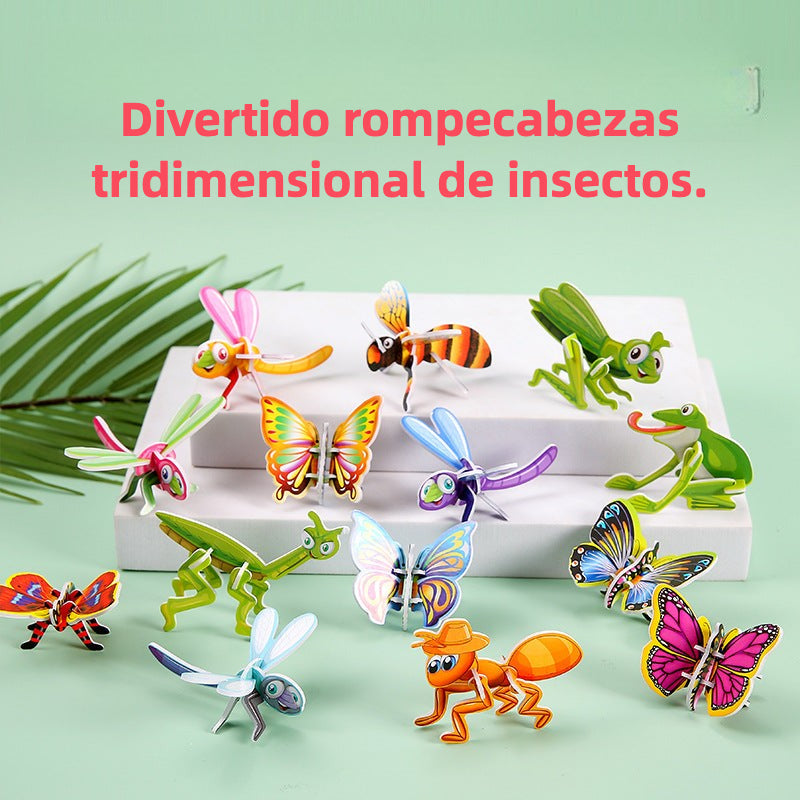 Rompecabezas 3D en papel para niños