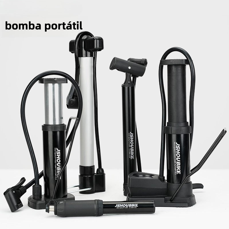 Bomba de aire con válvulas para auto y balones