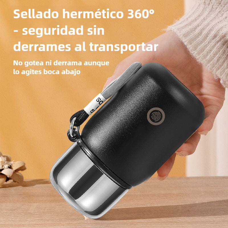 Large Capacity Stainless Steel Travel Mug: Elegant and Portable Tea Cup