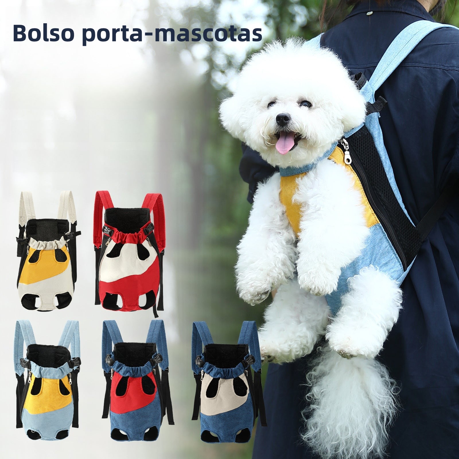 Mochila porta mascotas para perros y gatos
