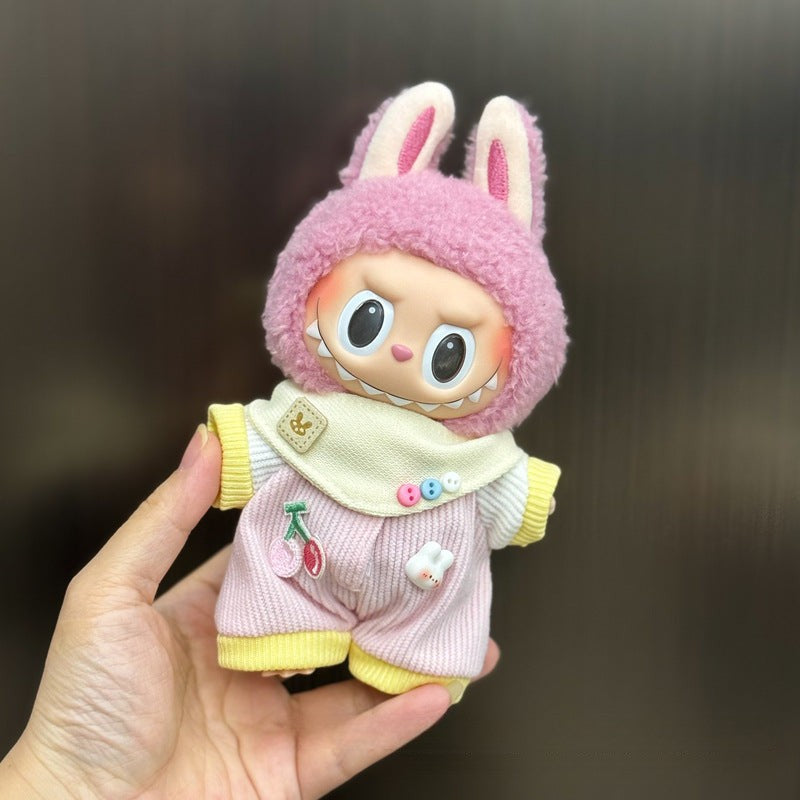 Whimsy Wardrobe: Compatible with Labubu, Clothing Set, Accessories for 17cm Dolls, Accessories for Labubu (No Doll)