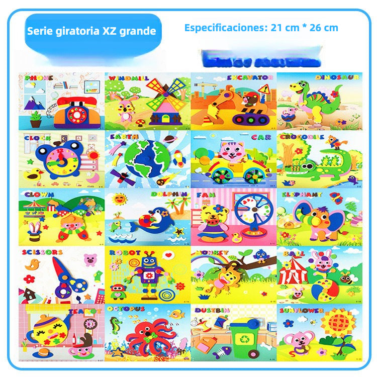 Set de Pegatinas 3D para Niños – Juguetes Educativos y Manualidades en Foam EVA