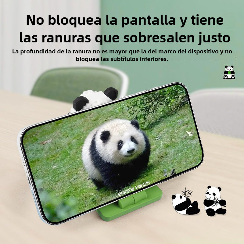 Soporte de Escritorio para Móvil de Panda: Adorable Soporte de Viaje Cultural de Sichuan