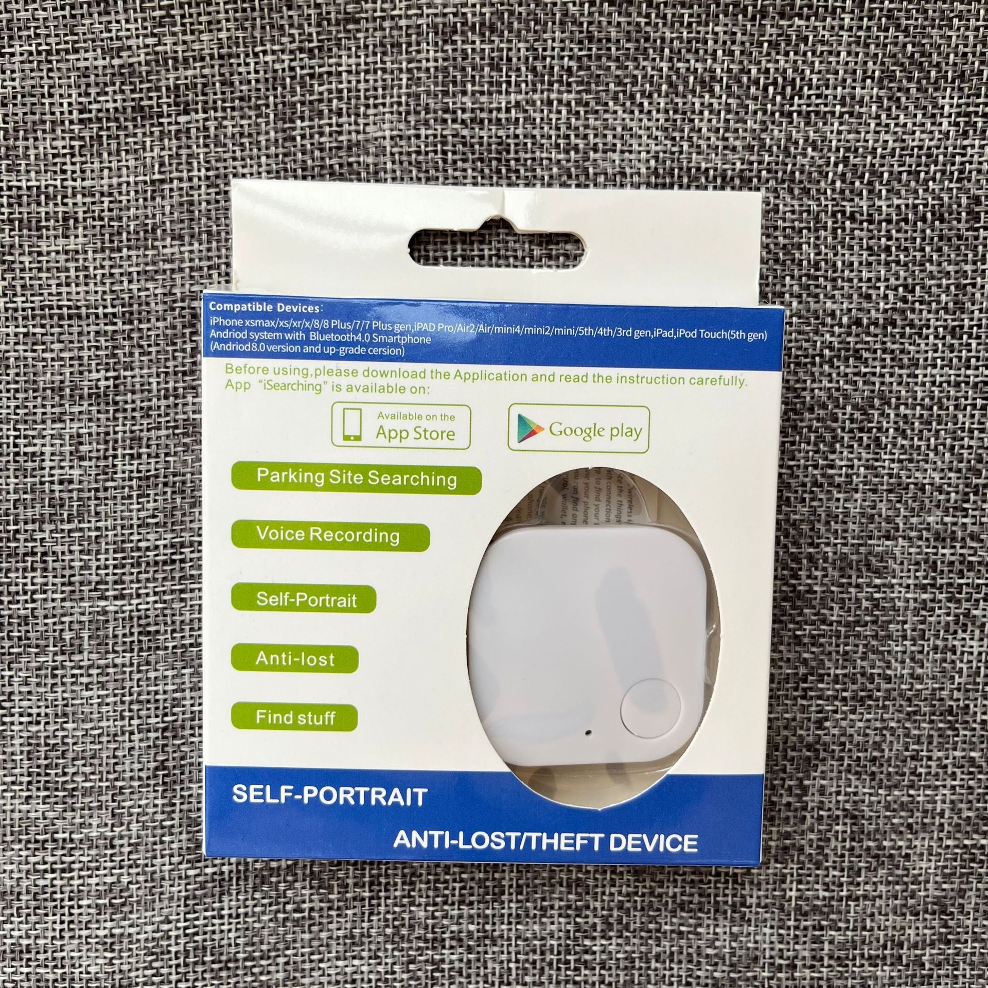 Rastreador cuadrado Bluetooth para objetos