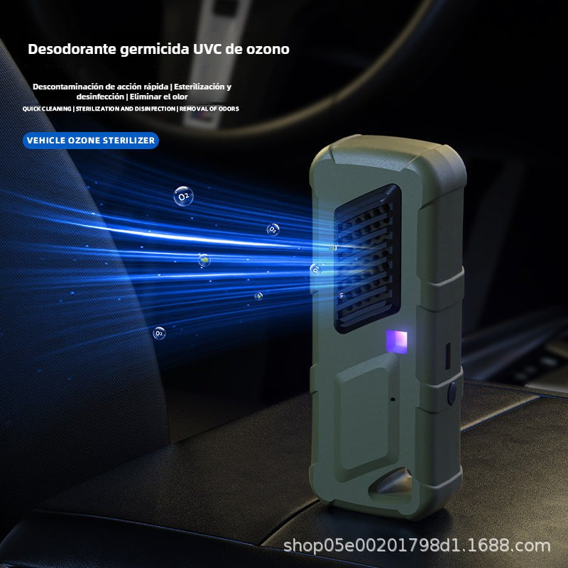 Purificador de aire inteligente: Eliminador de olores para coche, carga por USB, portátil, ideal para casa y zapatos, elimina humo y bacterias