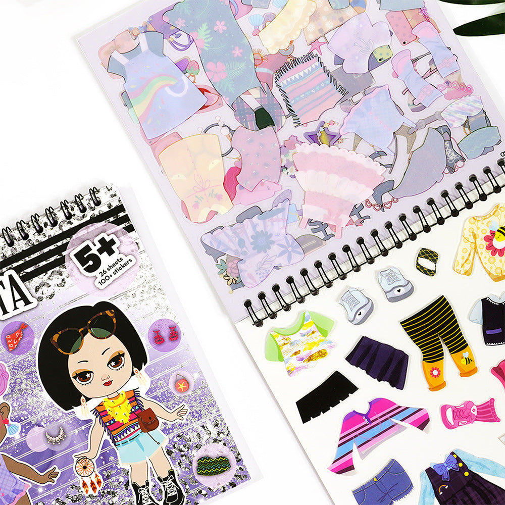 Set de Pegatinas de Moda para Niñas y Niños