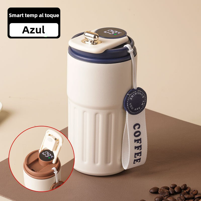 Color-Changing Stainless Steel Coffee Cup with Digital Temperature Display: Modern Thermal Mug
