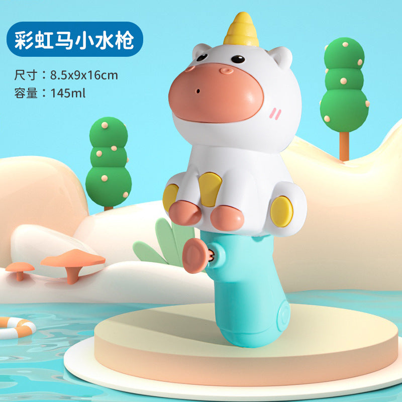 Pistolas de Agua para Niños con Diseño de Animales: Patito Amarillo y Dinosaurio, Juguetes de Verano para Playa y Juegos Acuáticos