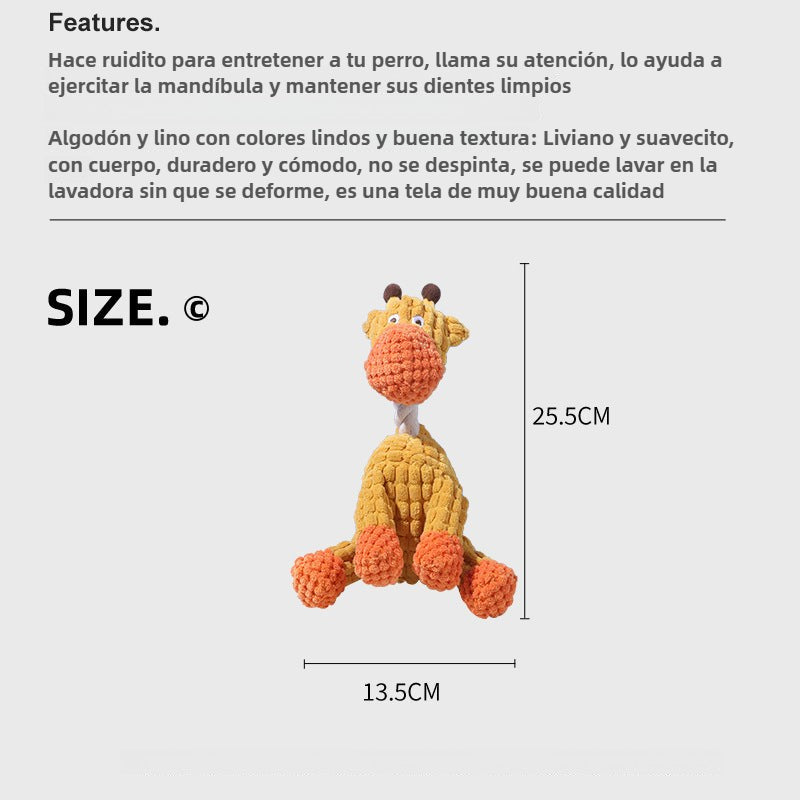 Juguete de Tela para Perros: Mordedor Resistente con Sonido para cachorros