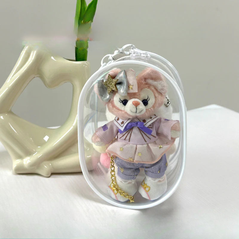 Bolsa Protectora Transparente para Muñecos de Peluche – PVC para 10cm, 15cm y 20cm con Llavero