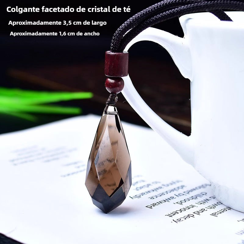 Colgante con piedras naturales: Amatista, Fluorita, Obsidiana, Lapislázuli y más