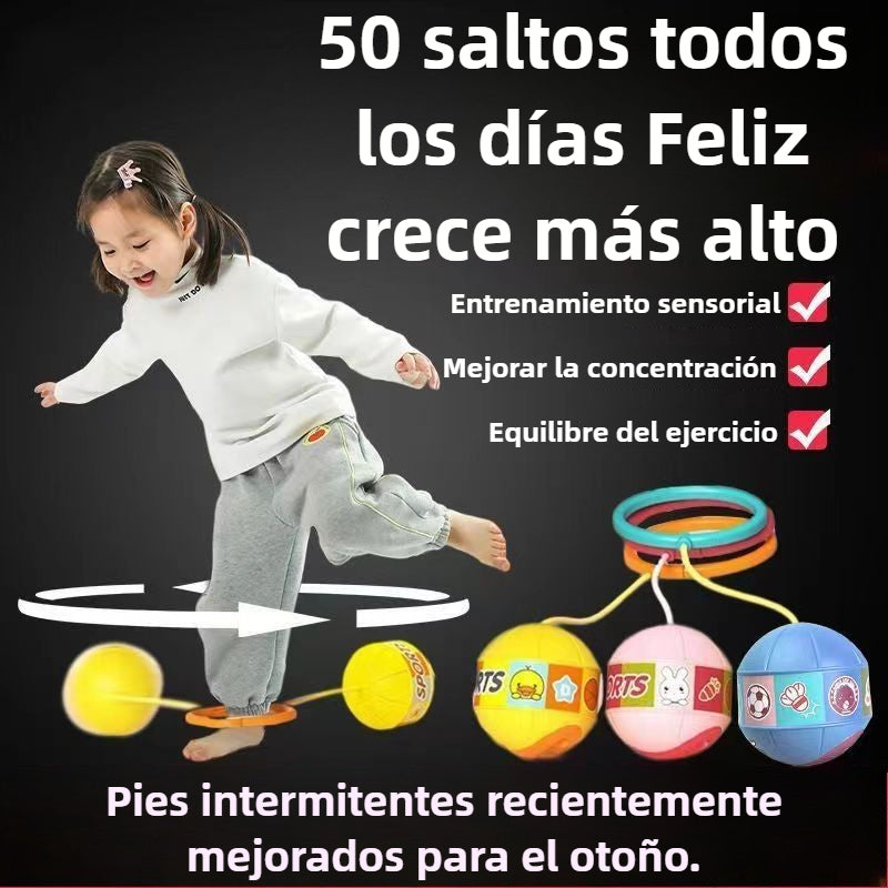 Pelota tobillo con luz para saltar, niños coordinación