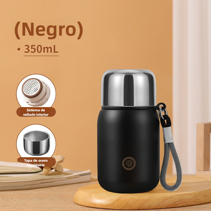 Large Capacity Stainless Steel Travel Mug: Elegant and Portable Tea Cup
