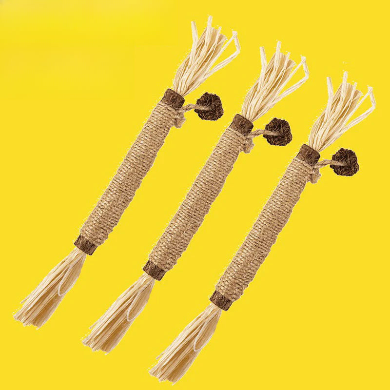 Juguete con catnip para gatos – Varita con hierba gatera para masticar y calmar el estrés