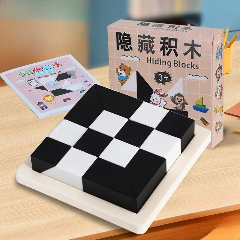 Juego de Bloques y Puzzles para Niños para Estimular Lógica y Concentración