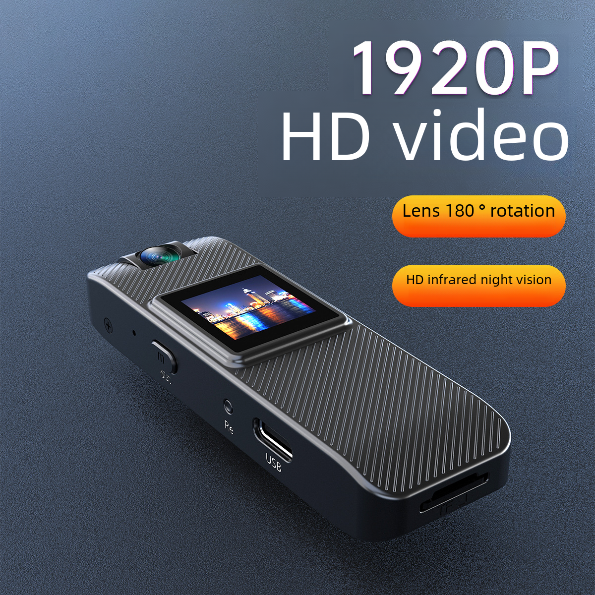 Grabadora de voz con cámara: dispositivo profesional de grabación HD, visión nocturna, ideal para conferencias y actividades al aire libre